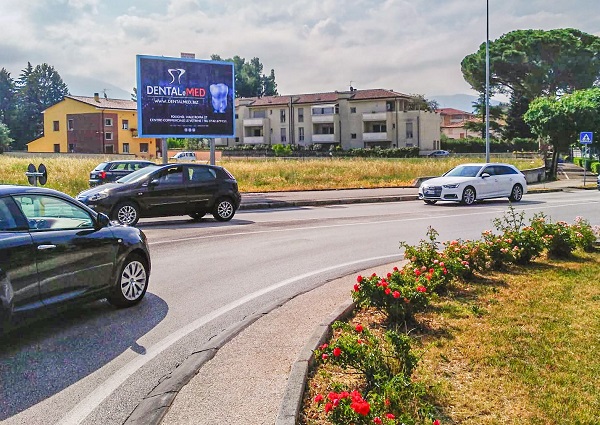 Manifesto pubblicitario Via Roma Foligno